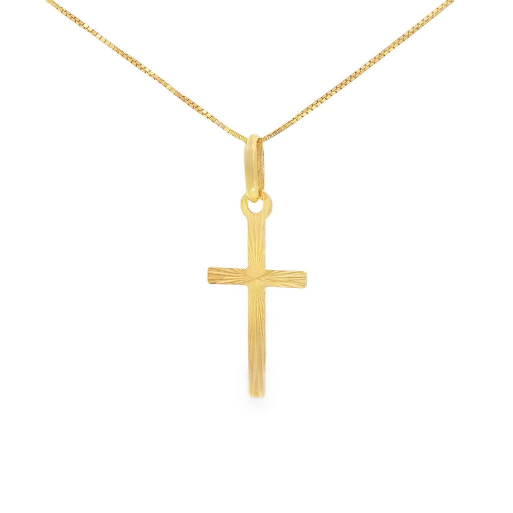 DIJE CRUZ DIAMANTADA PLANA