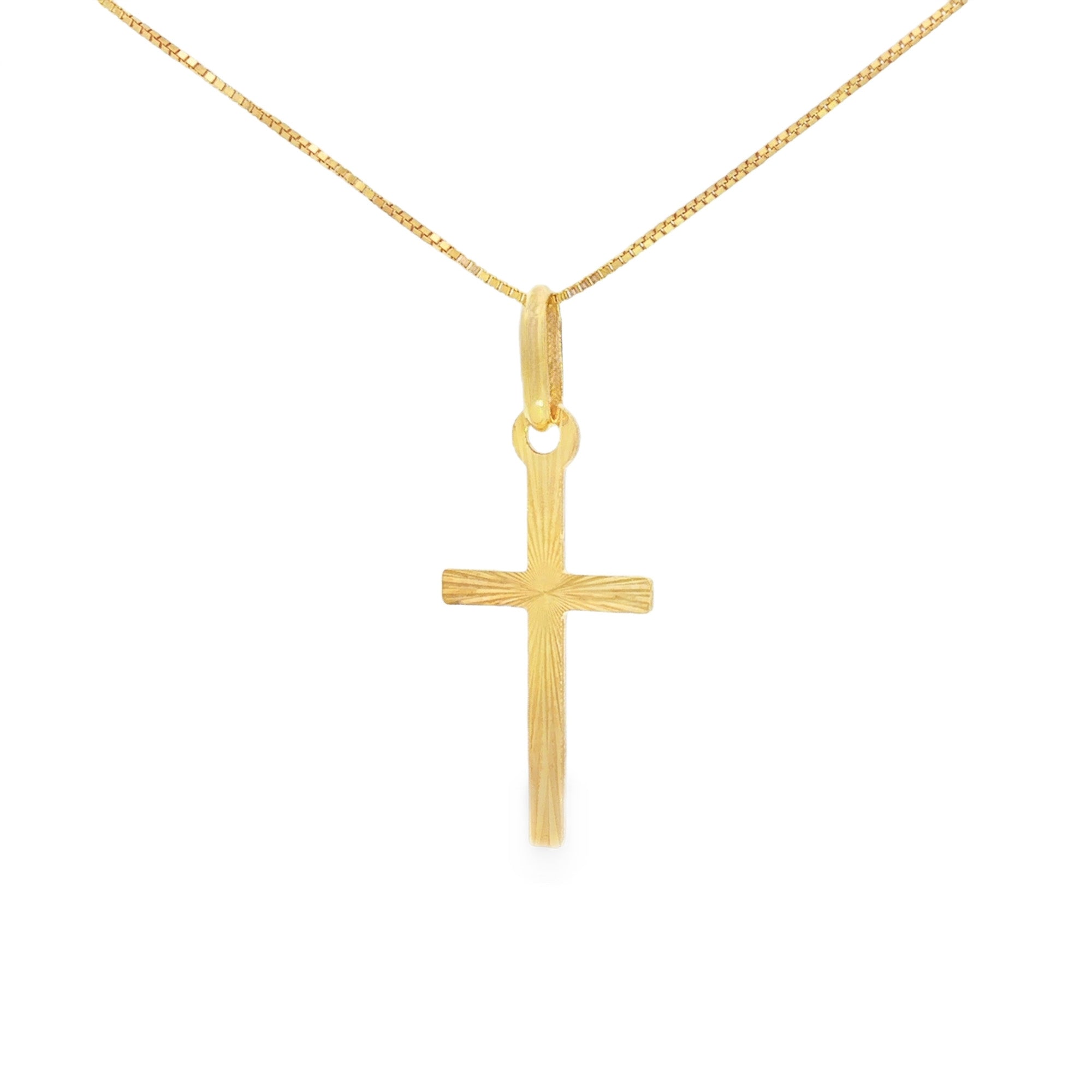 DIJE CRUZ DIAMANTADA PLANA