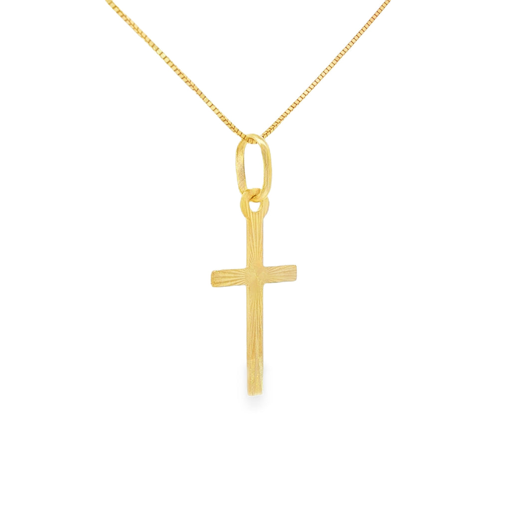 DIJE CRUZ DIAMANTADA PLANA