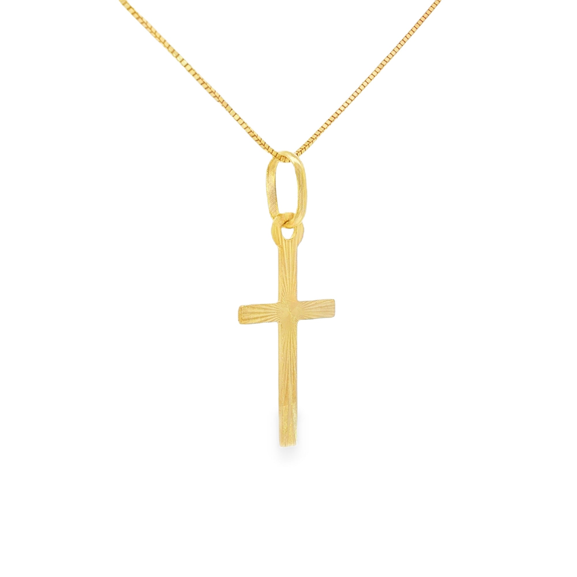 DIJE CRUZ DIAMANTADA PLANA