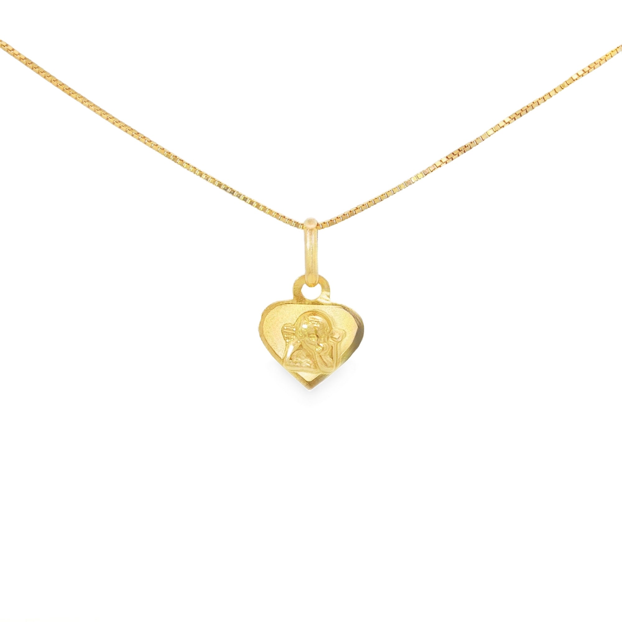 DIJE CORAZÓN ÁNGEL DE LA GUARDA