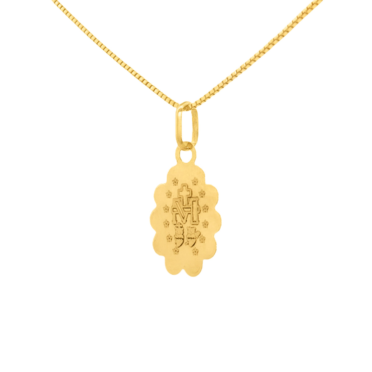 DIJE MEDALLA MILAGROSA OVAL ENCAJE 1.5 CM