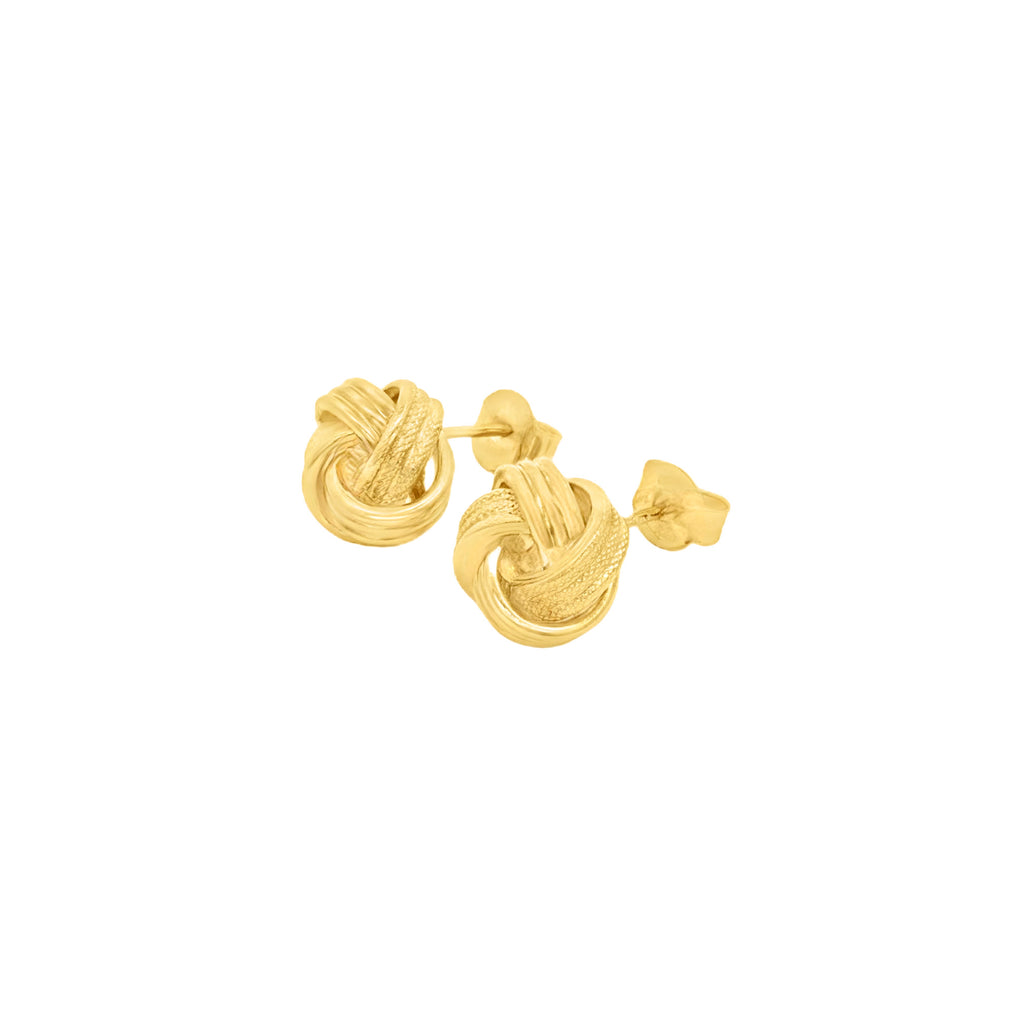 ARETES NUDOS GRABADOS LISOS