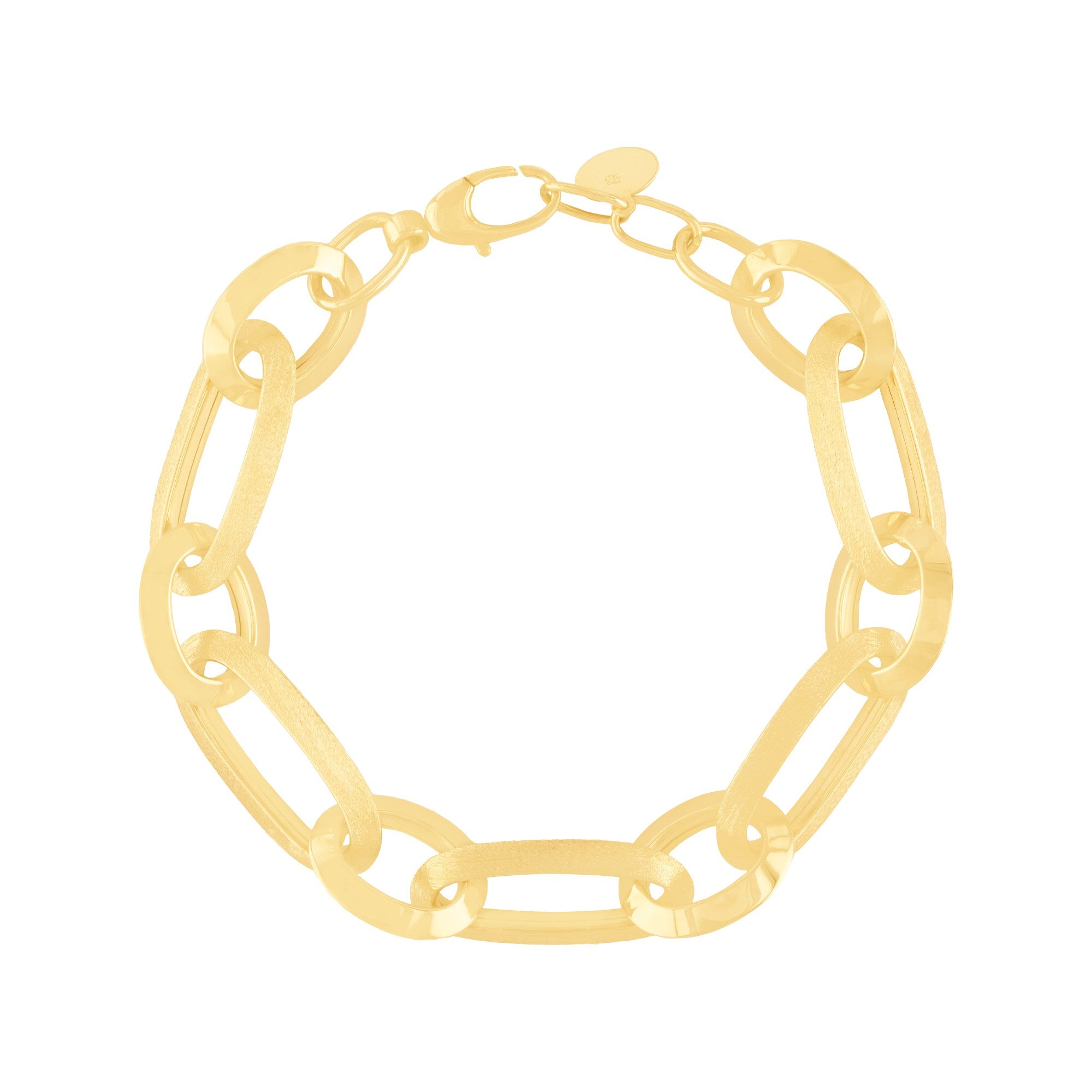 PULSERA OVAL LISA Y SATINADA