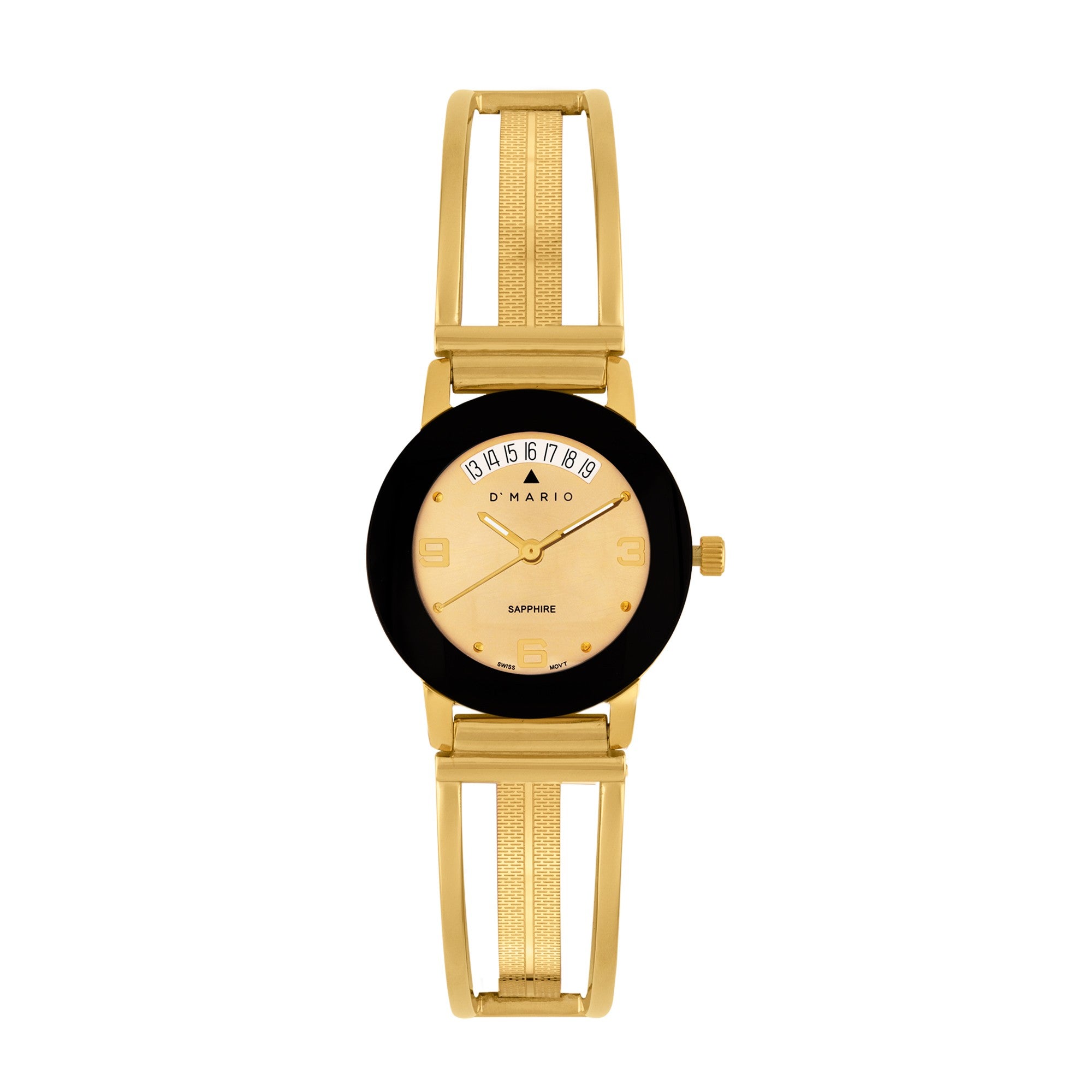 Reloj D´mario SemiAro Clásico ZE1171LDA Dama