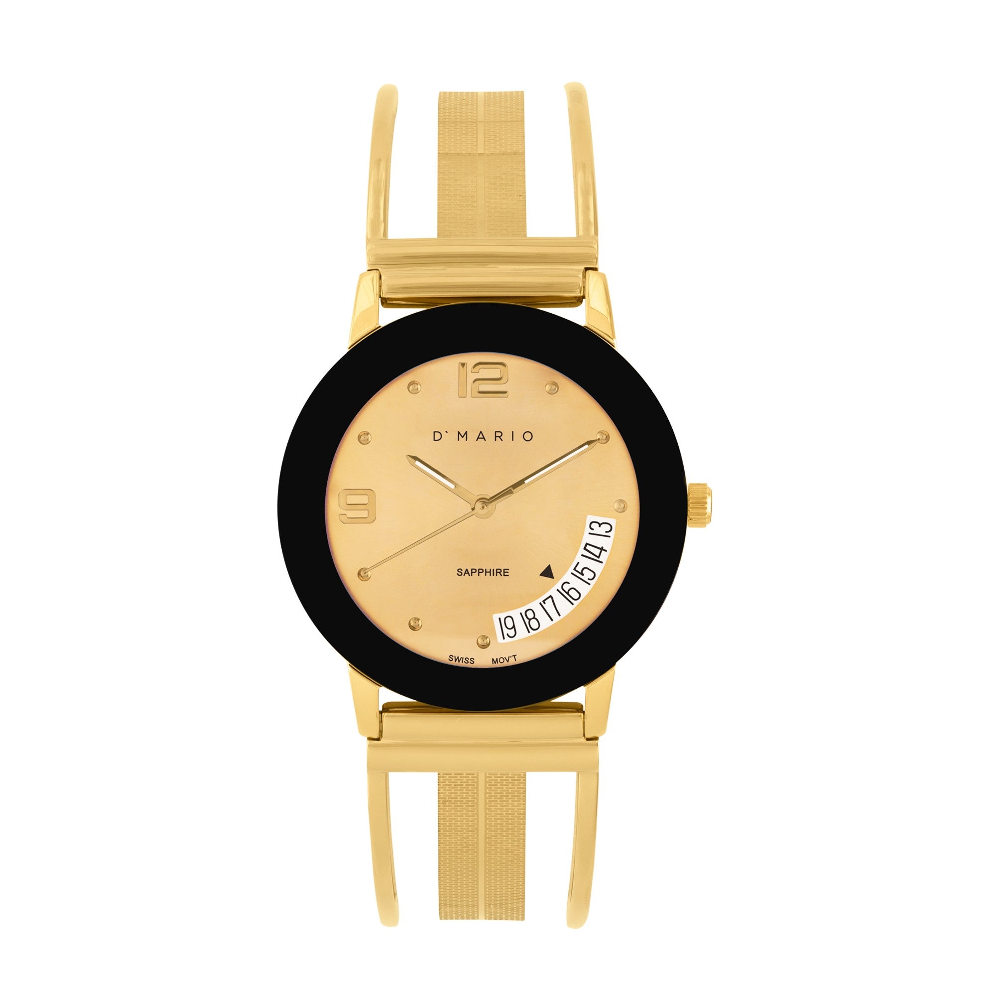 Reloj D´mario SemiAro Clásico ZE1171GDA Caballero