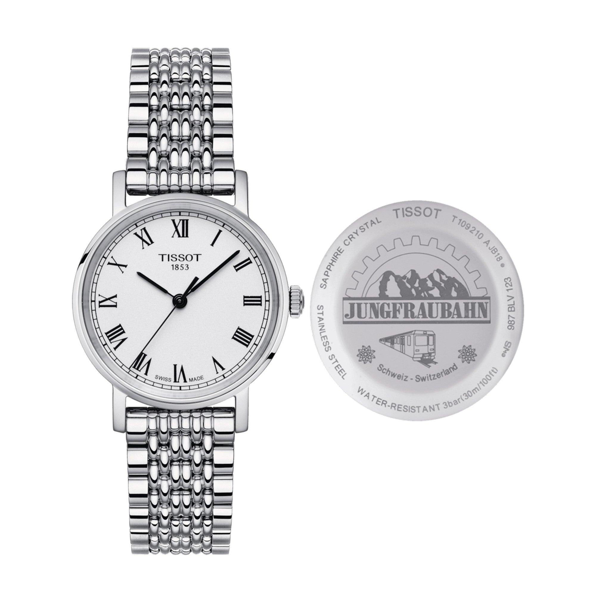 Reloj Tissot Everytime Jungfraubahn Edition T1092101103310 Dama