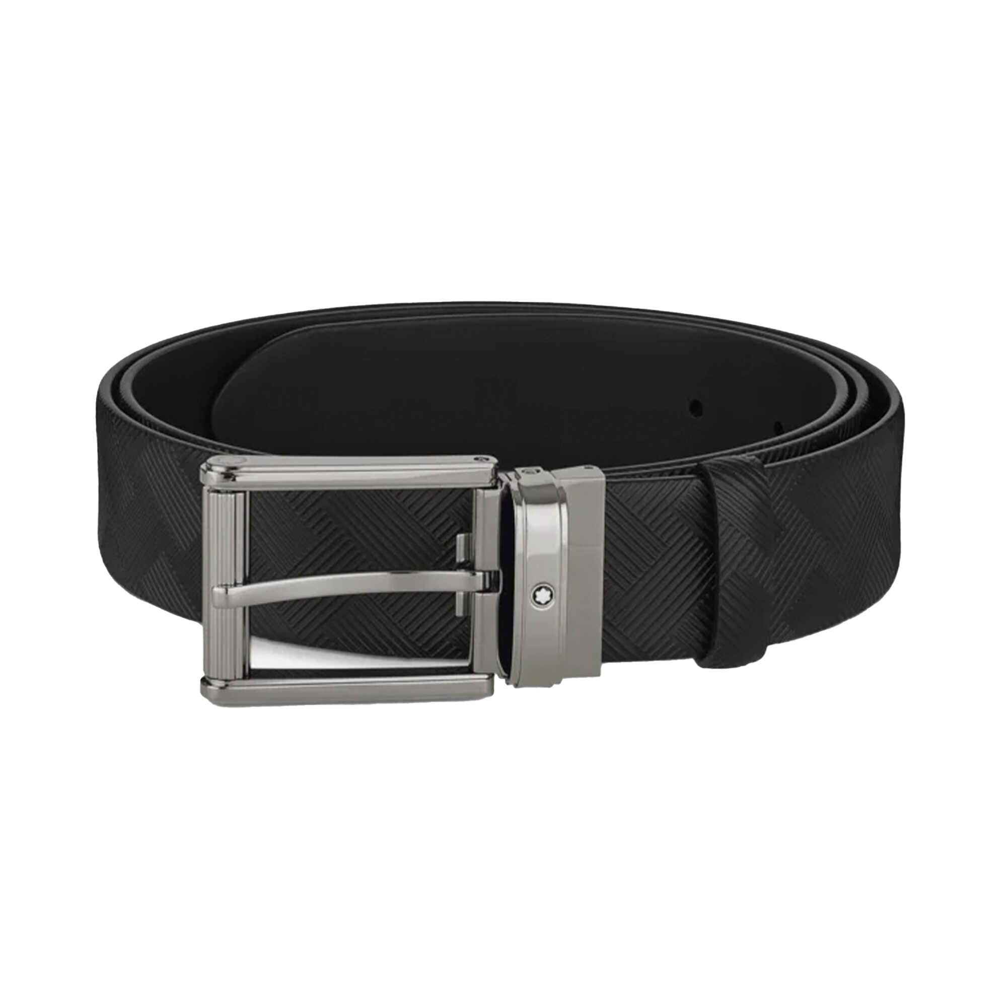 Cinturón Montblanc Extreme 3.0 de Piel Negra 130586