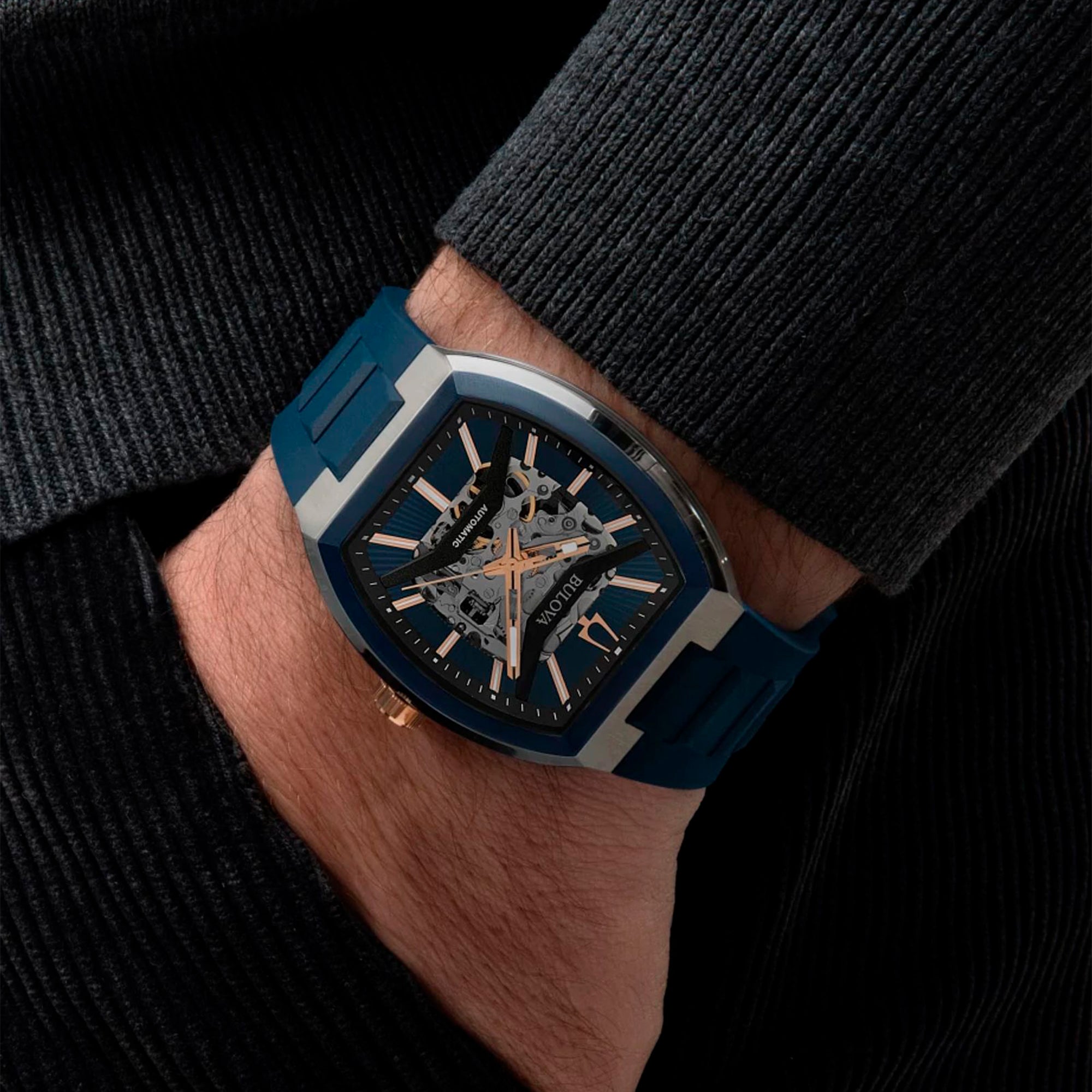 Reloj Bulova Máquina Skeleton Caballero