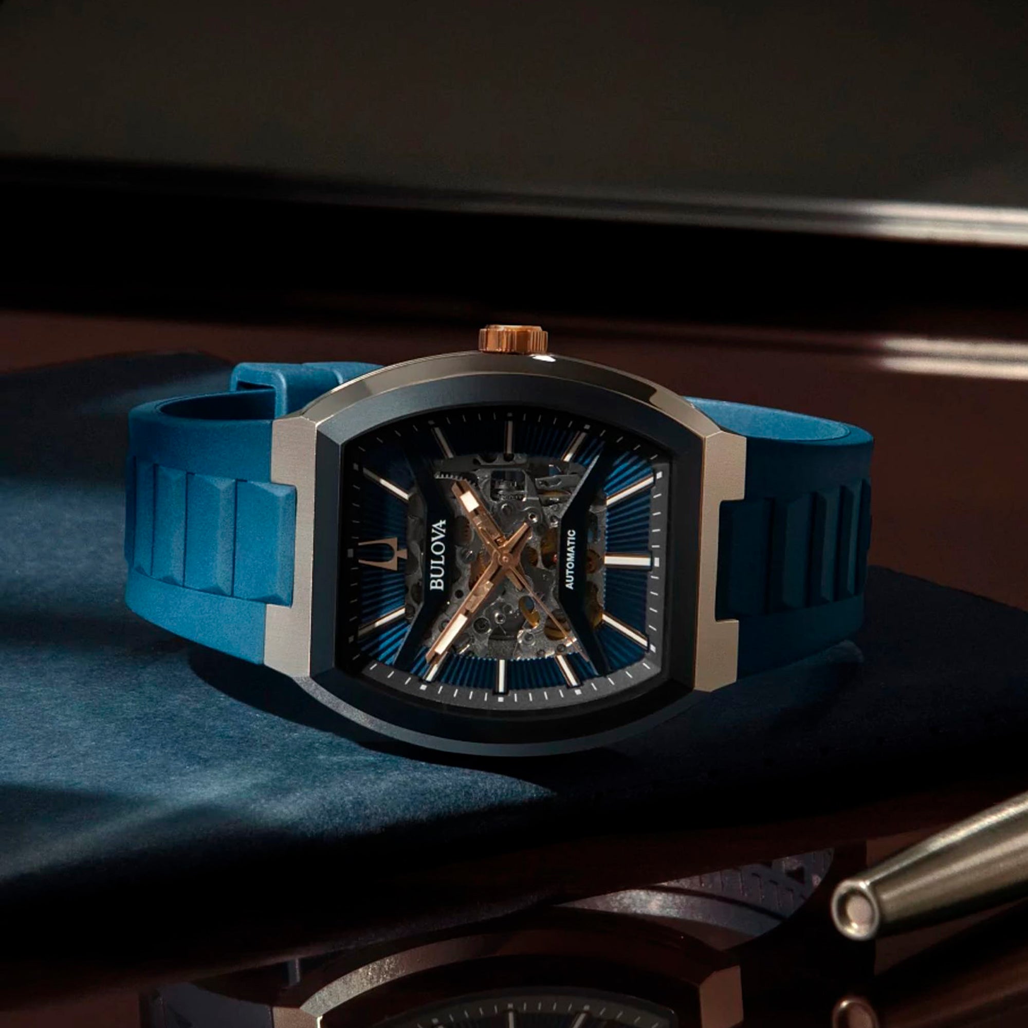 Reloj Bulova Máquina Skeleton Caballero