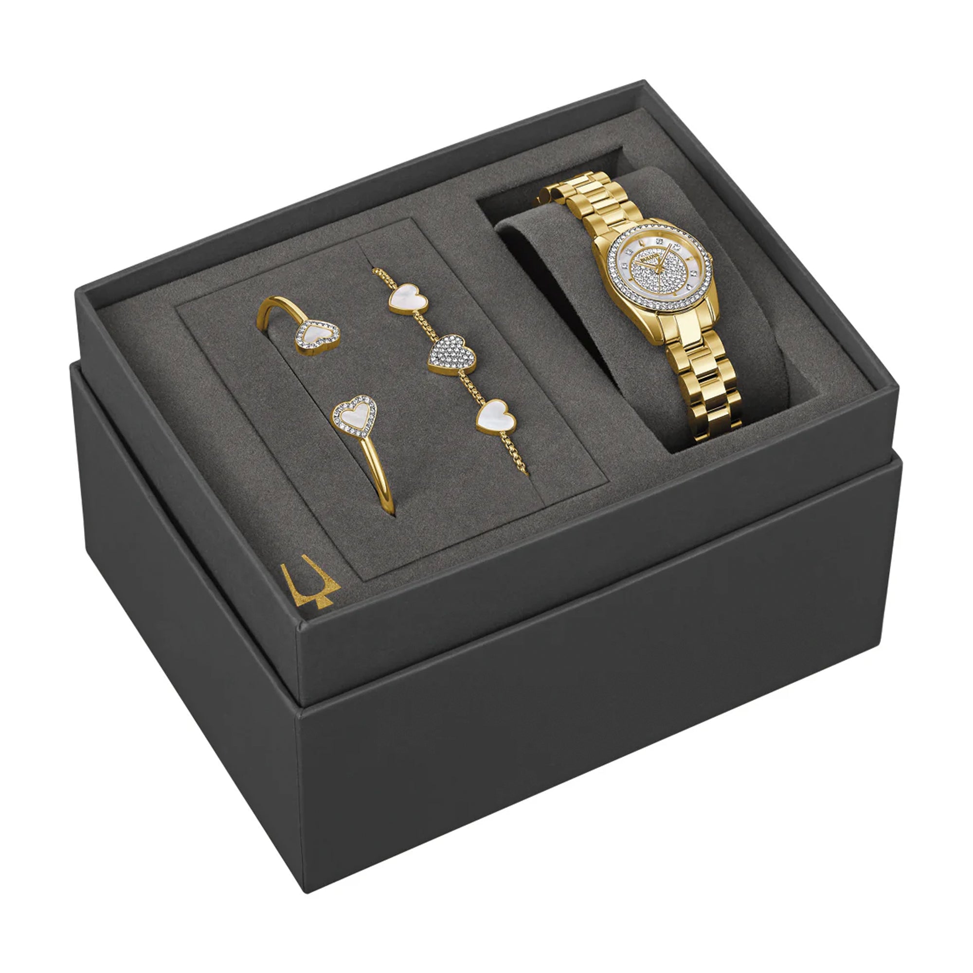 Reloj Bulova Classic Crystal Box Set Dama