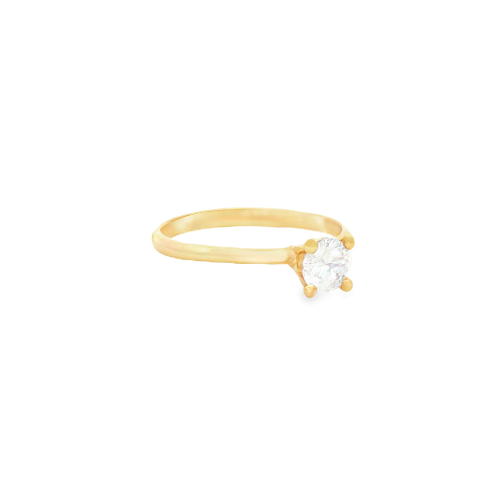 ANILLO SOLITARIO CON ZIRCÓN