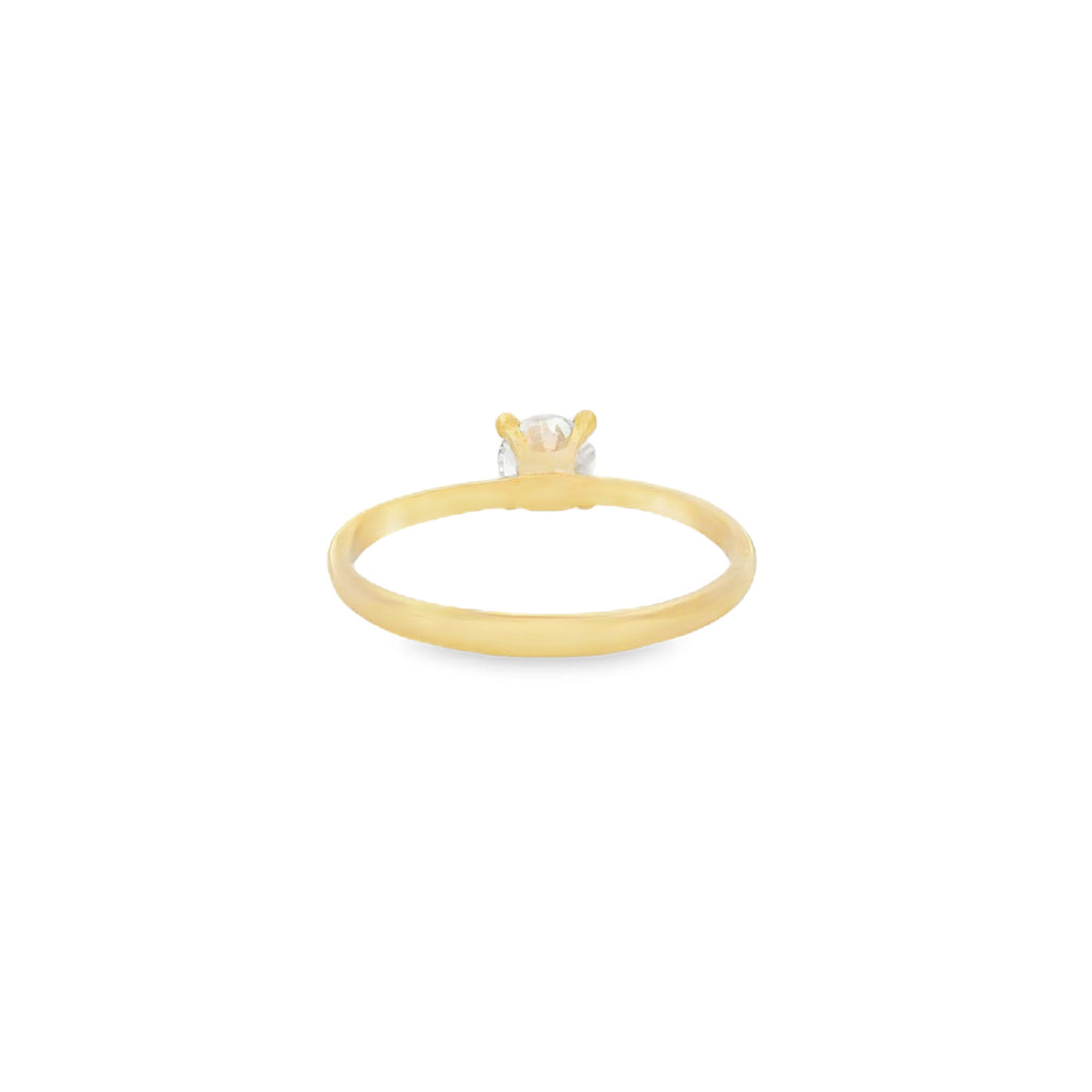 ANILLO SOLITARIO CON ZIRCÓN