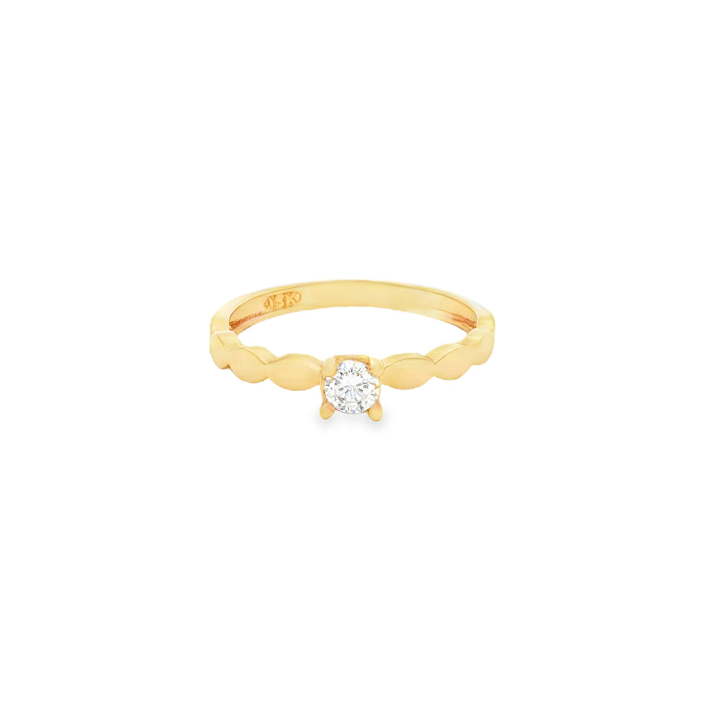 ANILLO SOLITARIO CON ZIRCÓN