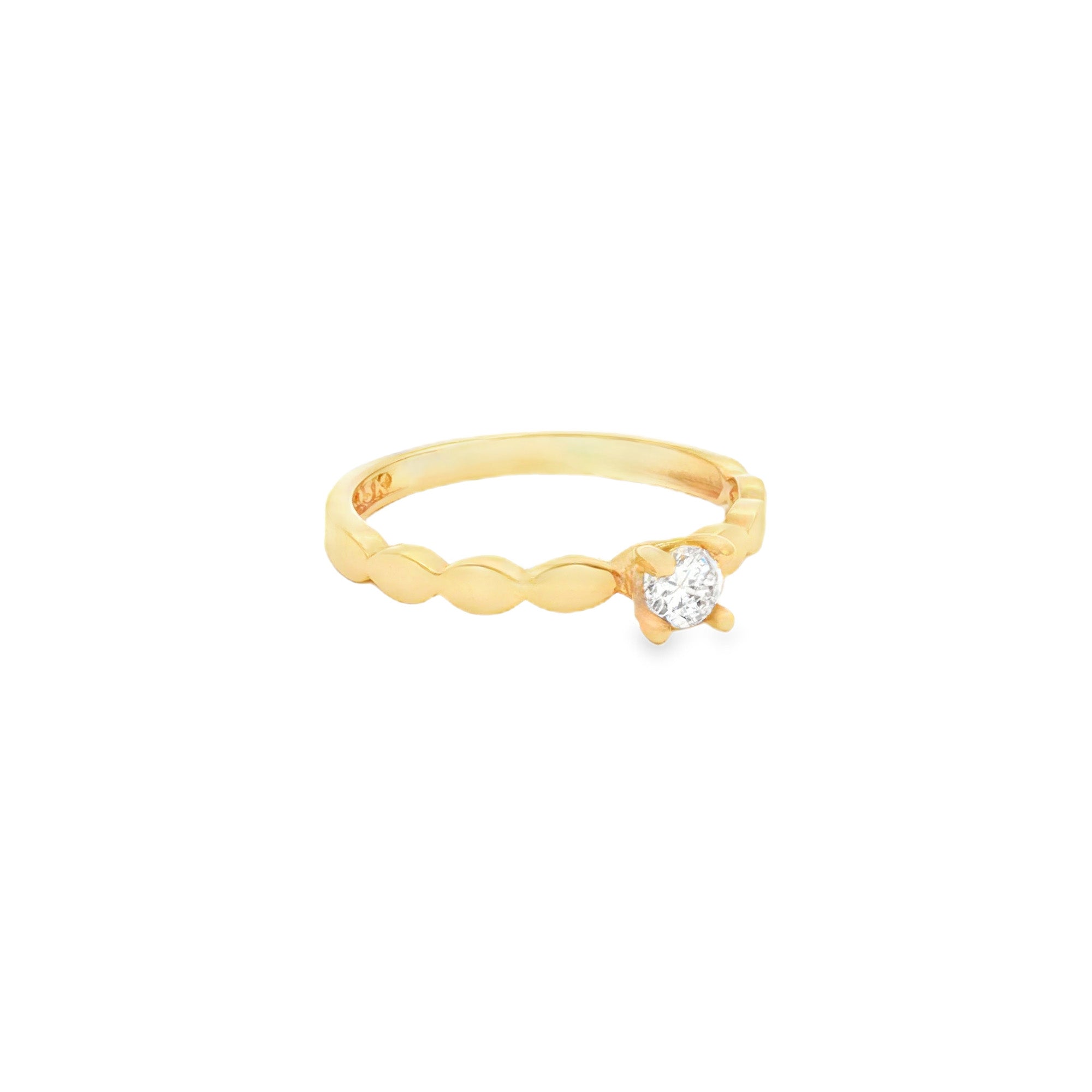 ANILLO SOLITARIO CON ZIRCÓN