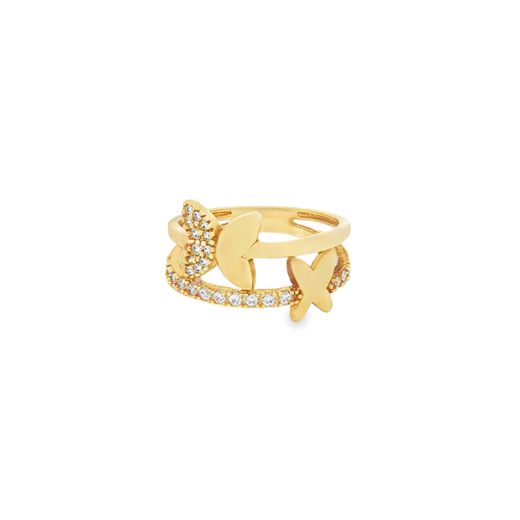 ANILLO MARIPOSAS CON ZIRCONES