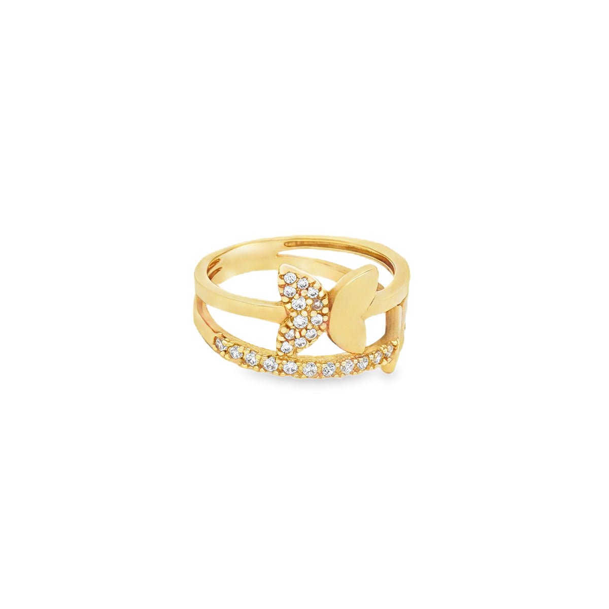 ANILLO MARIPOSAS CON ZIRCONES