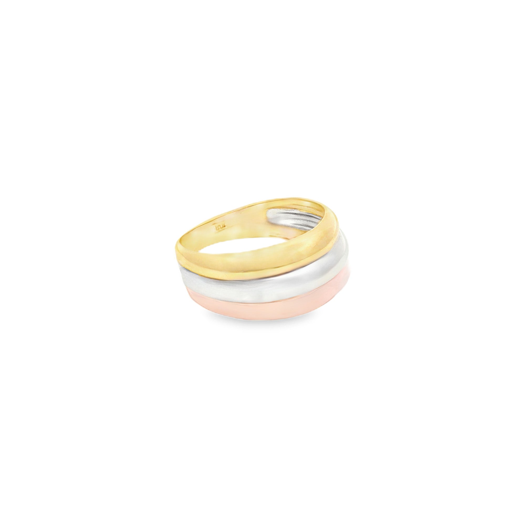 ANILLO TRES FILAS DEGRADÉ
