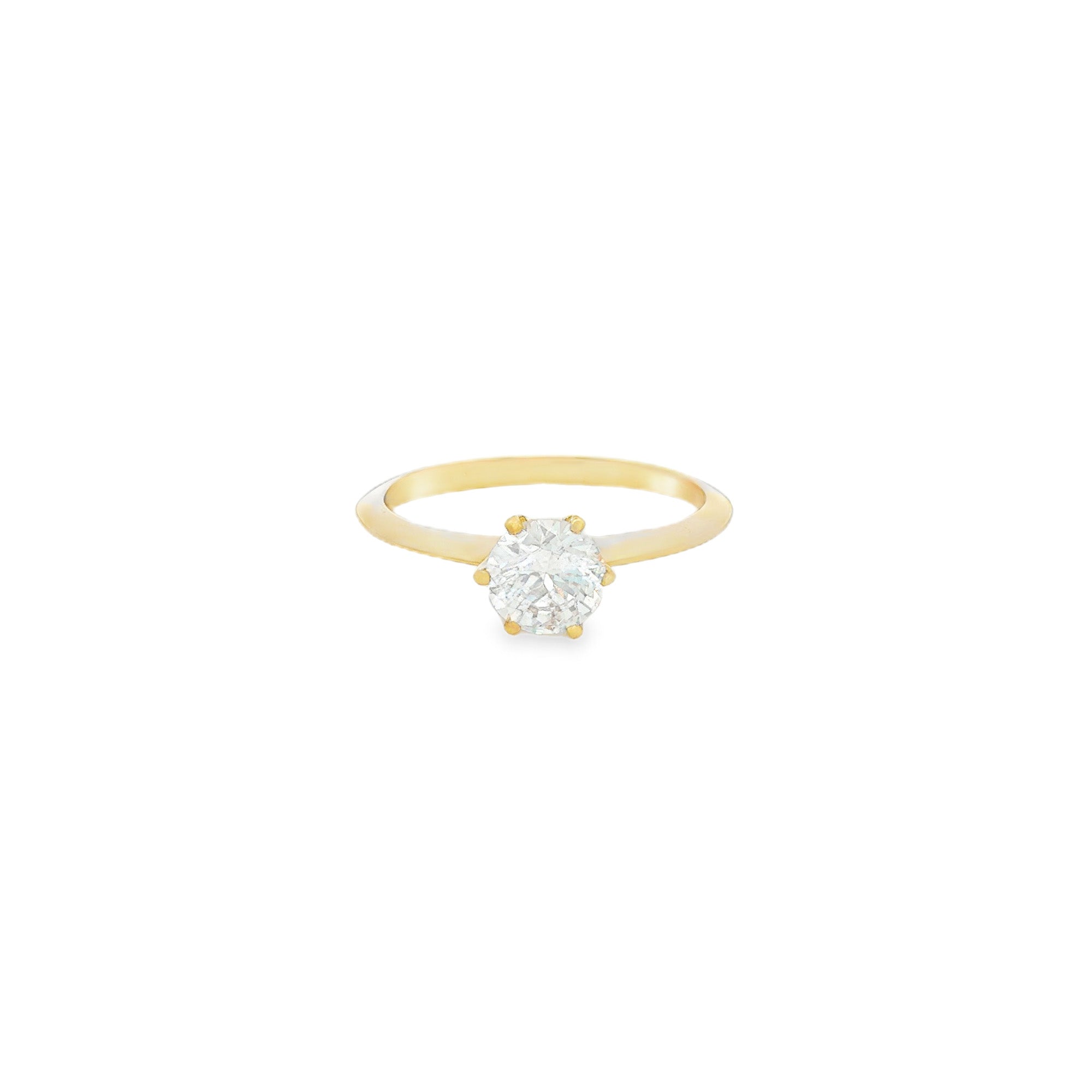 ANILLO SOLITARIO CON ZIRCÓN