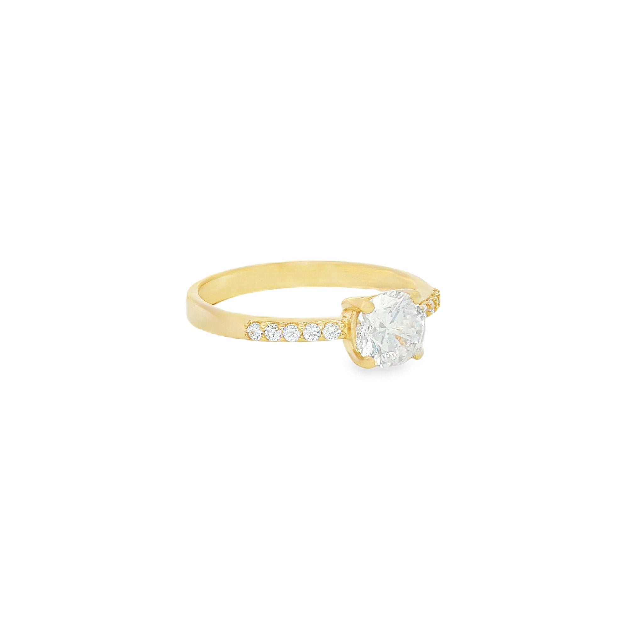 ANILLO SOLITARIO CON ZIRCONES