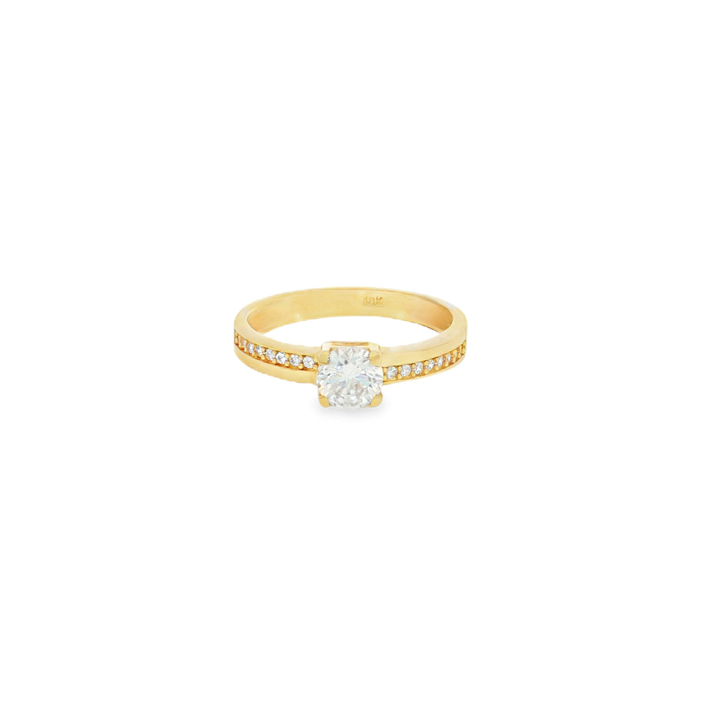 ANILLO ZIRCÓN ADORNADO