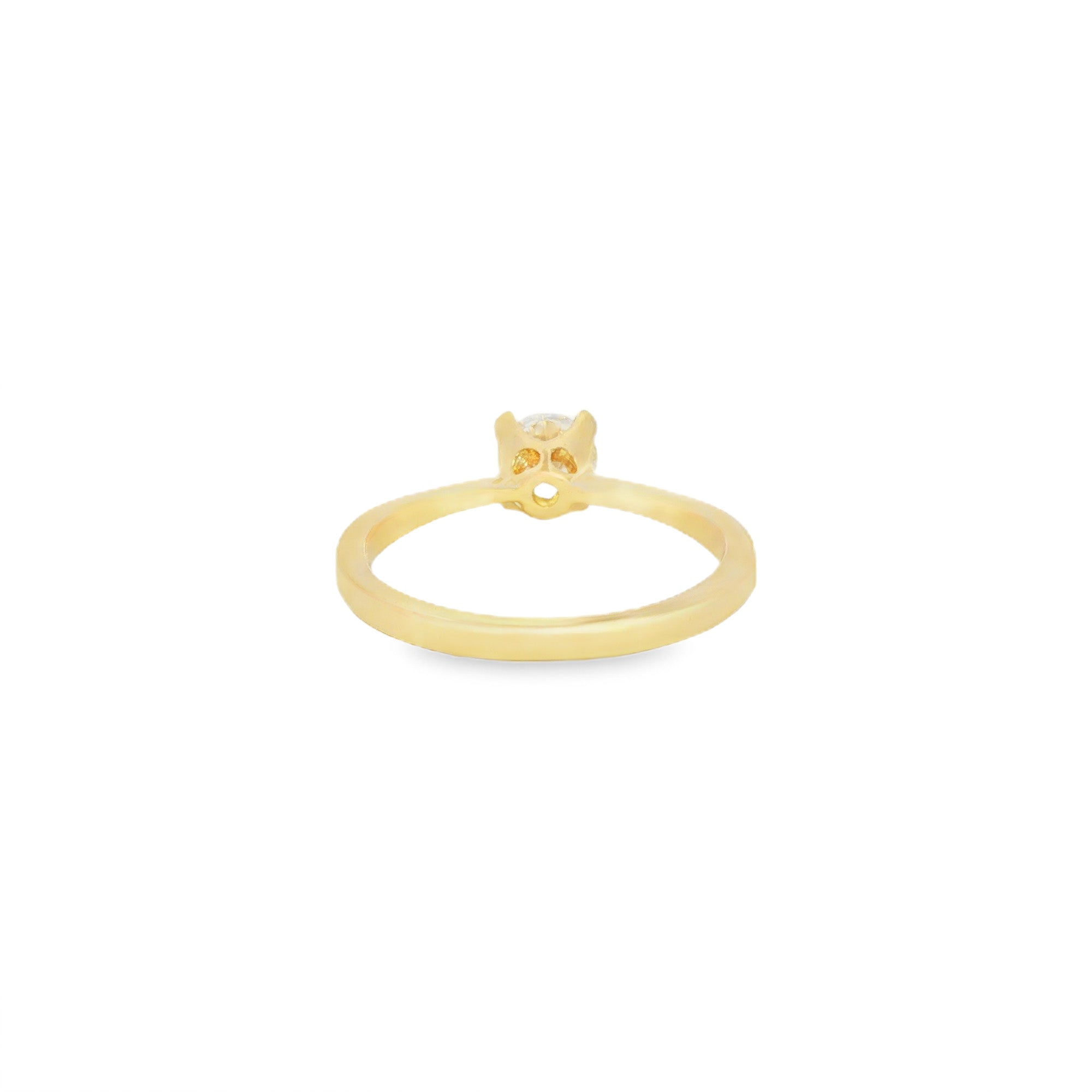 ANILLO SOLITARIO CON ZIRCÓN