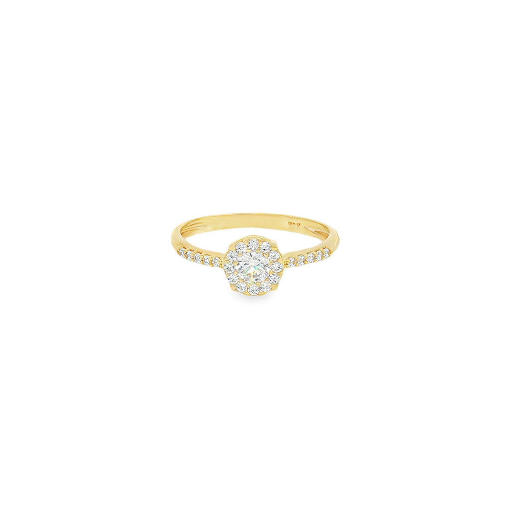 ANILLO FLOR CON ZIRCONES