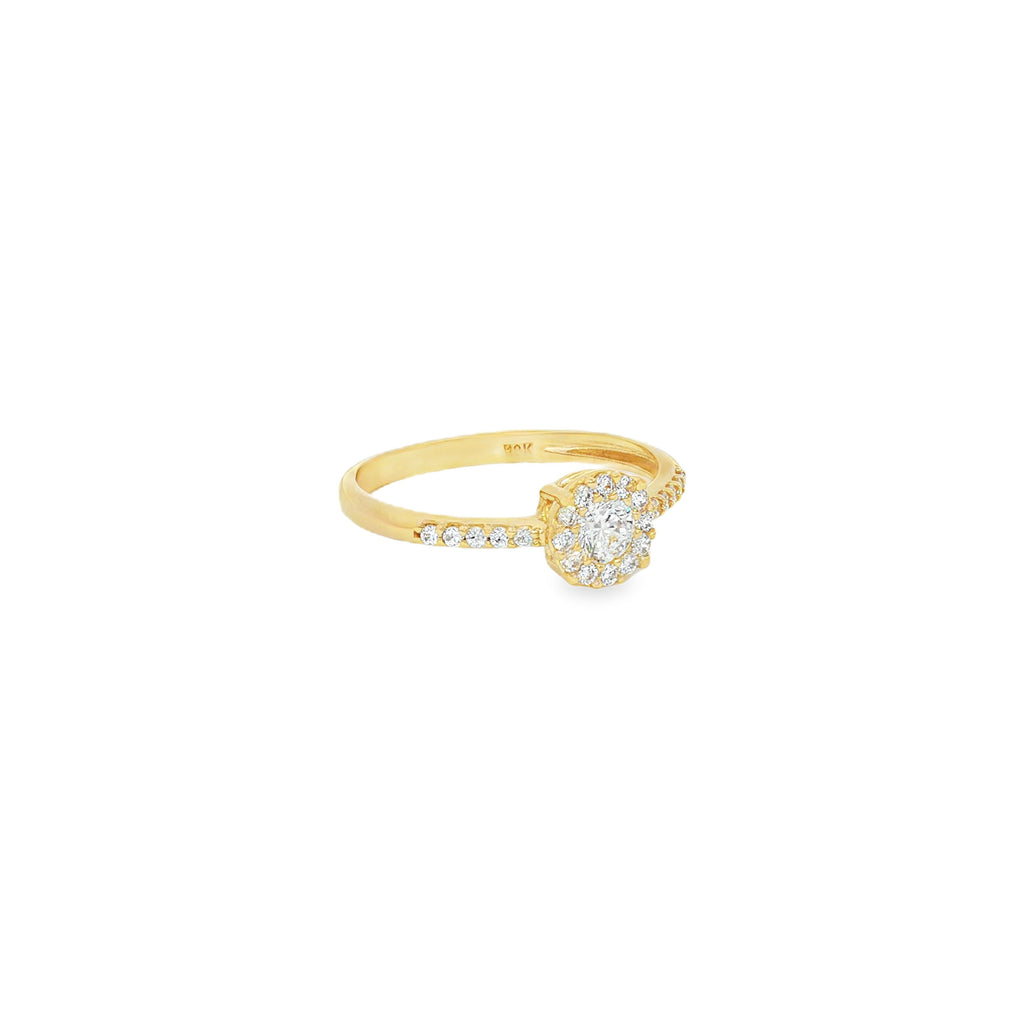 ANILLO FLOR CON ZIRCONES