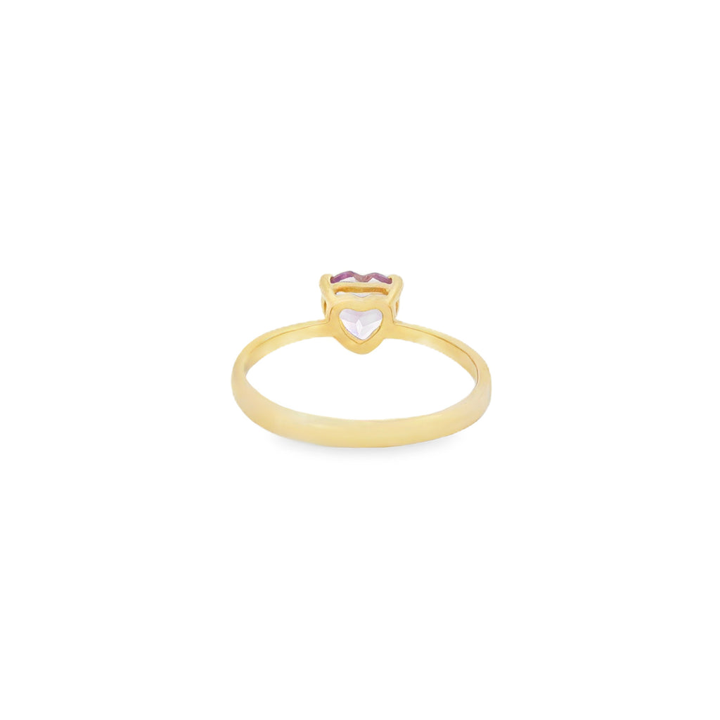 ANILLO AMATISTA CORAZÓN
