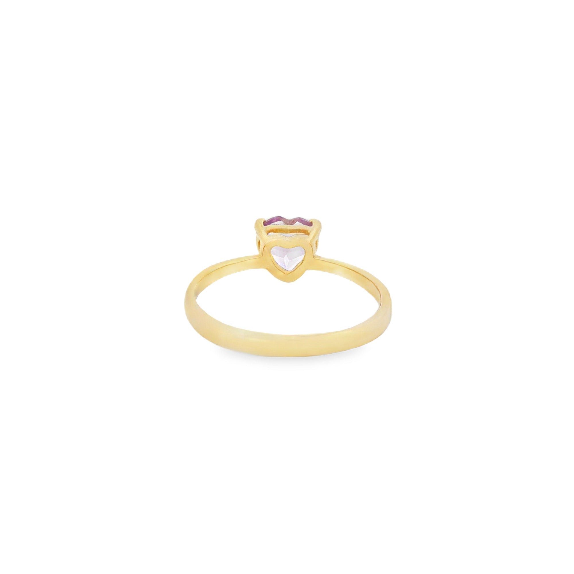 ANILLO AMATISTA CORAZÓN