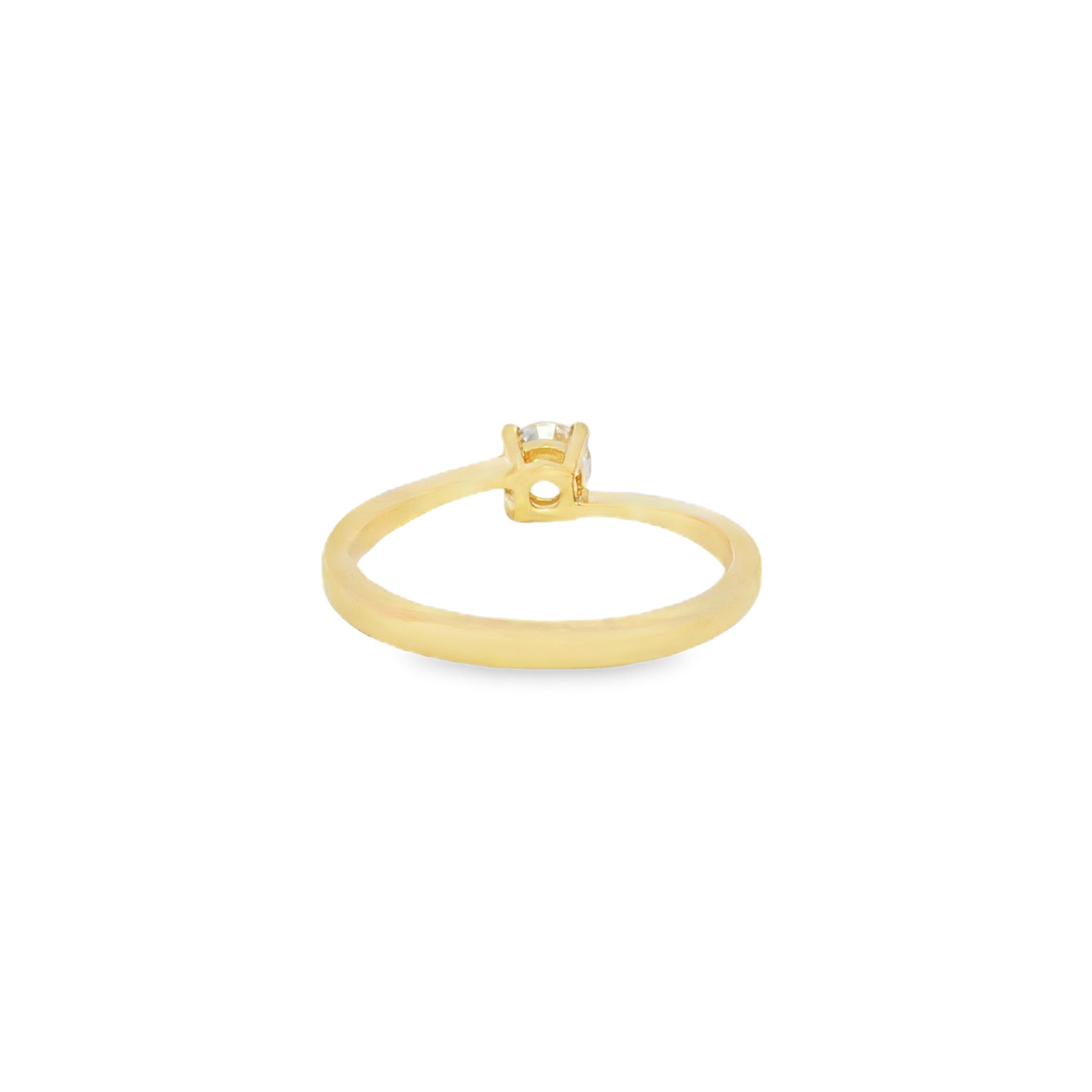 ANILLO SOLITARIO CON ZIRCÓN