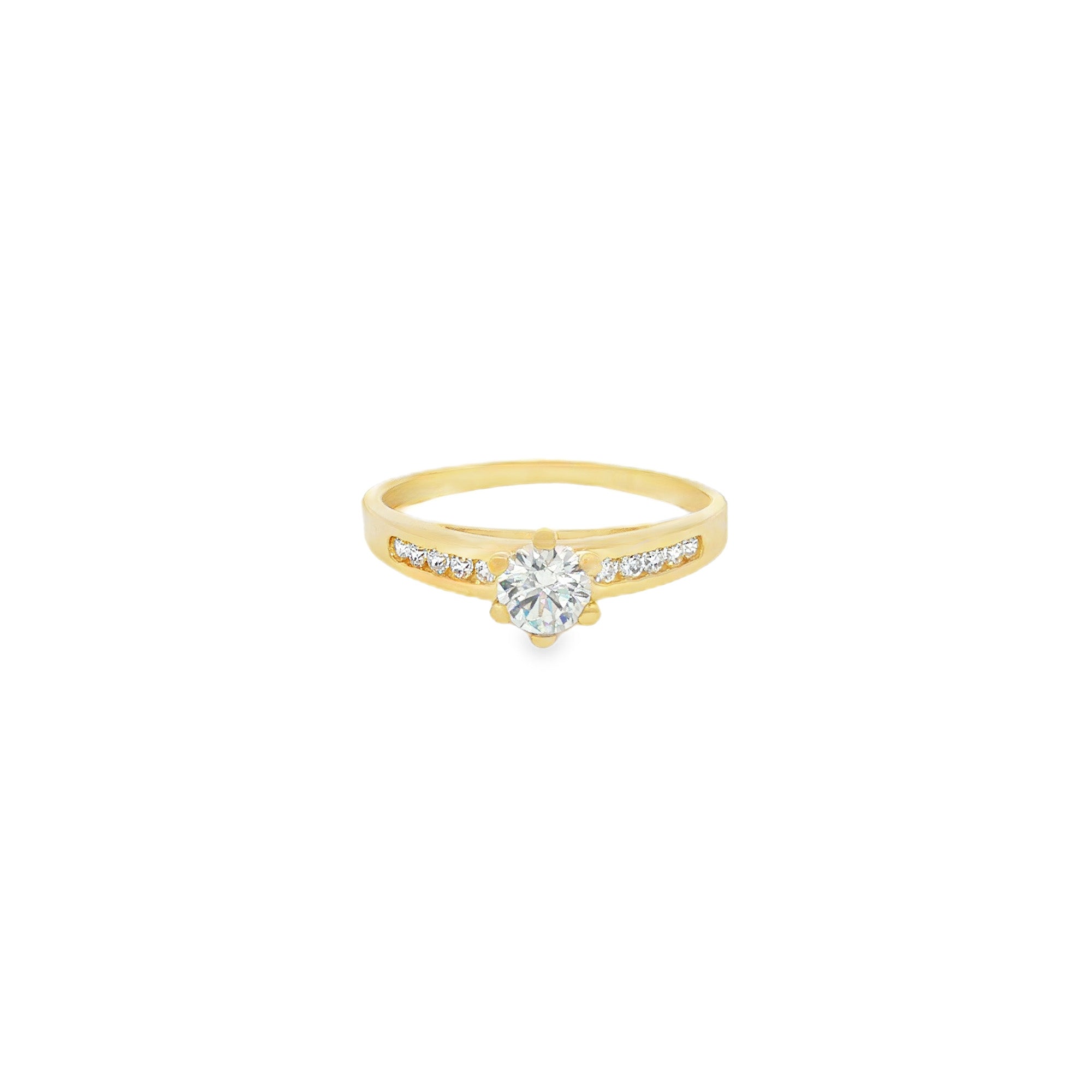ANILLO SOLITARIO CON ZIRCÓN