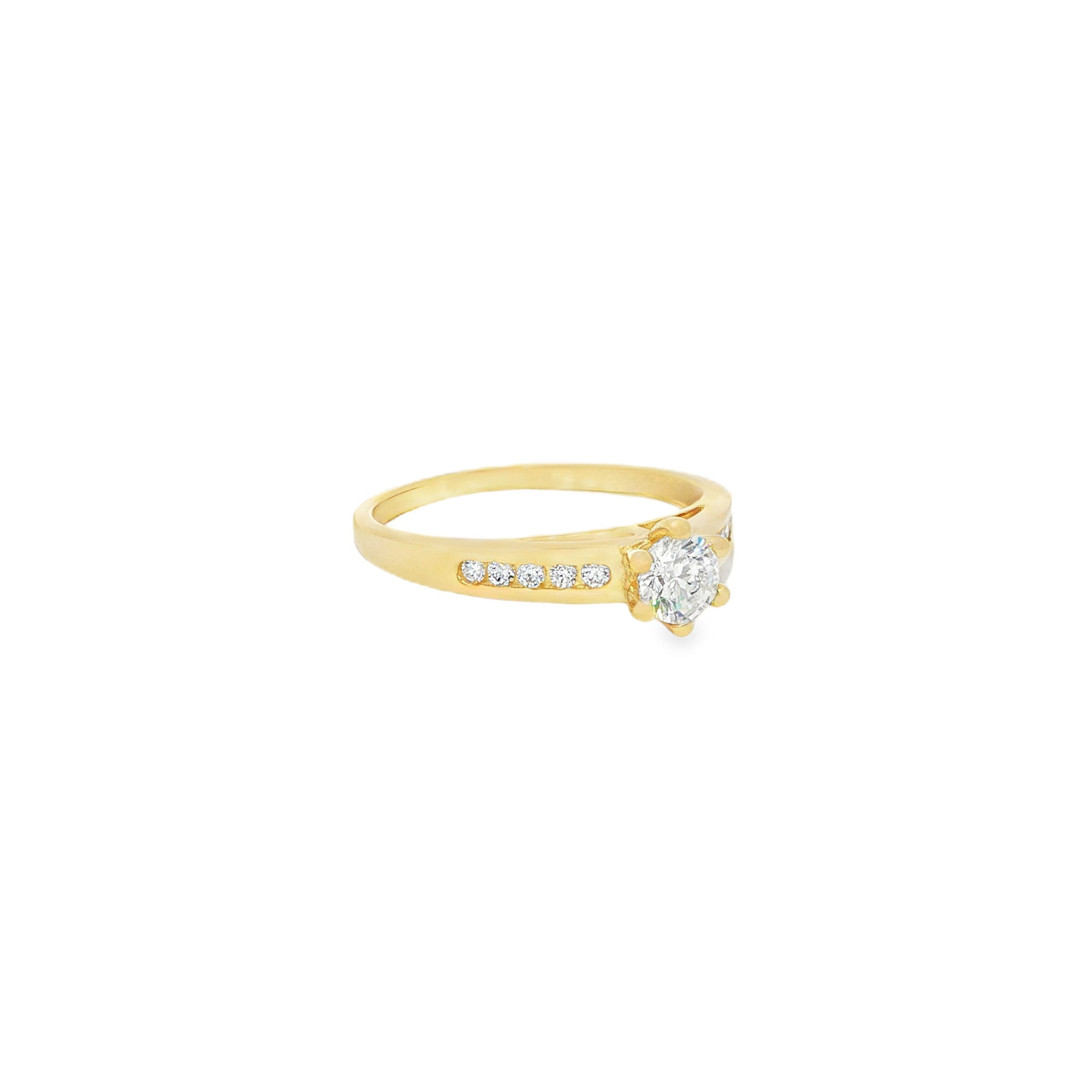 ANILLO SOLITARIO CON ZIRCÓN