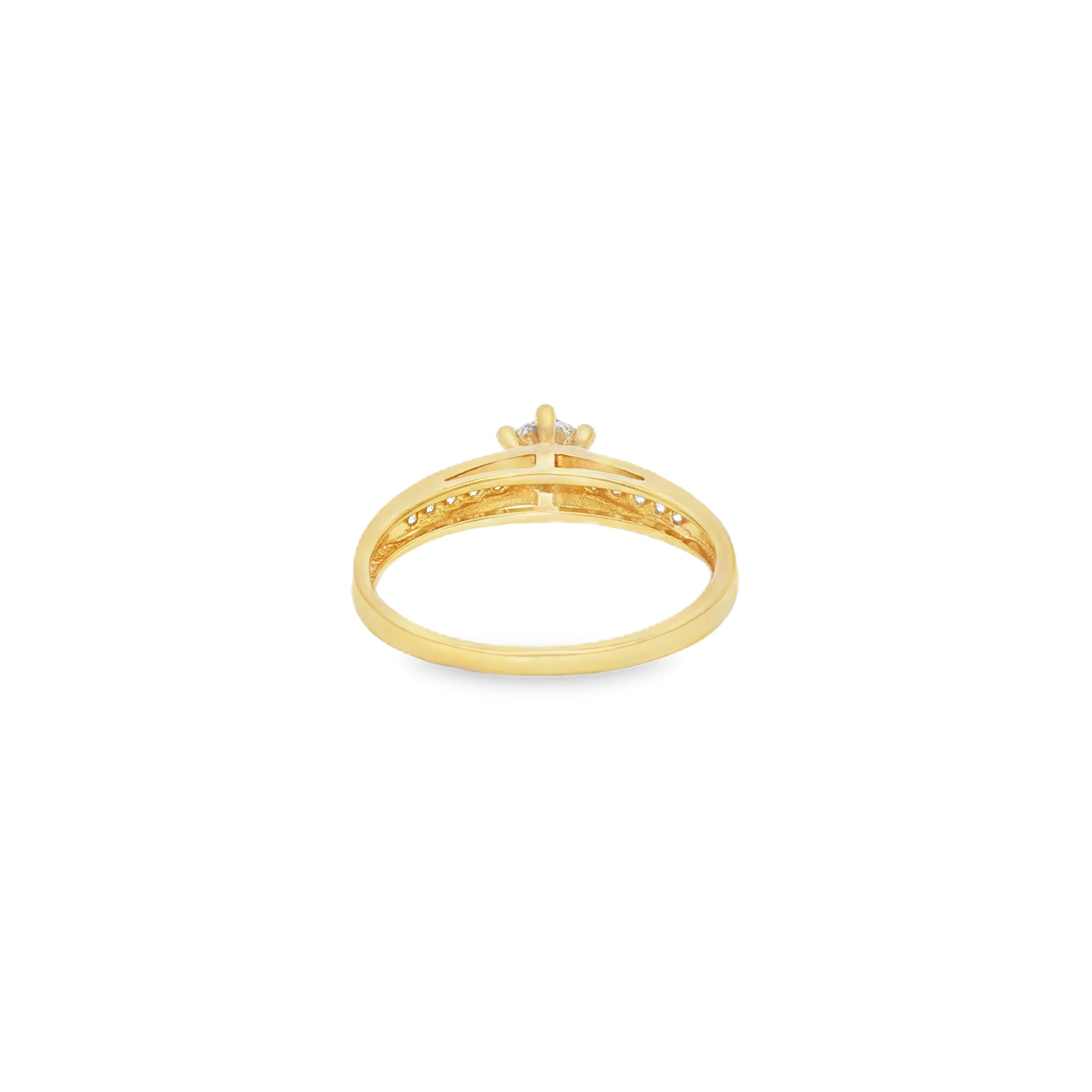 ANILLO SOLITARIO CON ZIRCÓN
