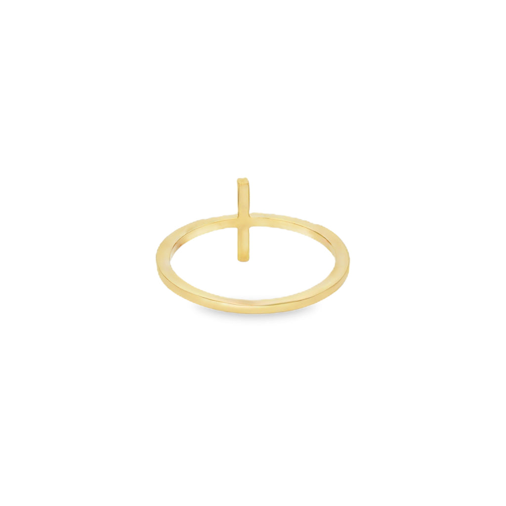 ANILLO CRUZ CON ZIRCONES