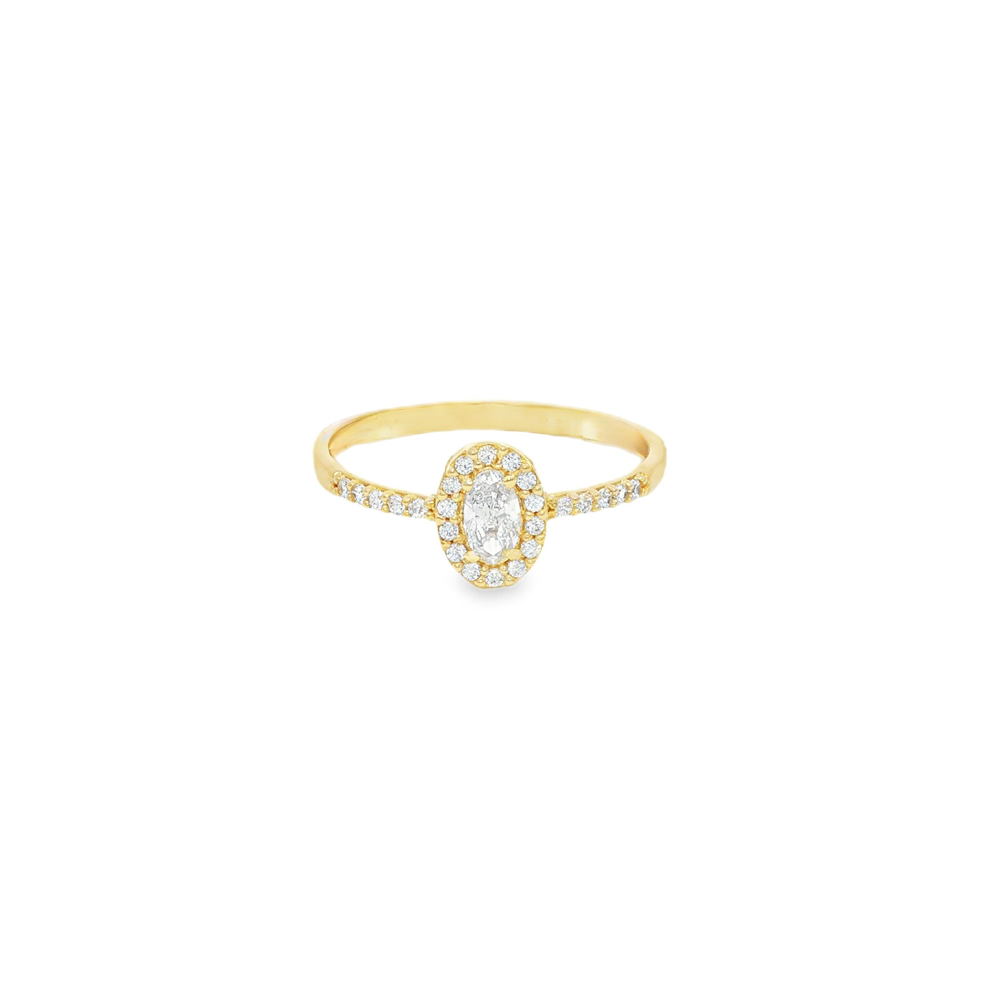 ANILLO CON ZIRCÓN OVAL