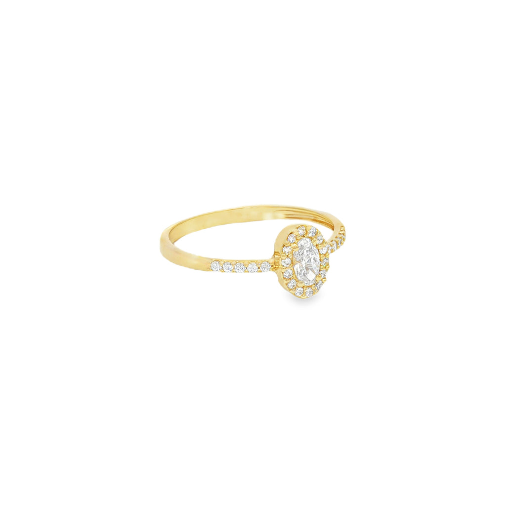 ANILLO CON ZIRCÓN OVAL