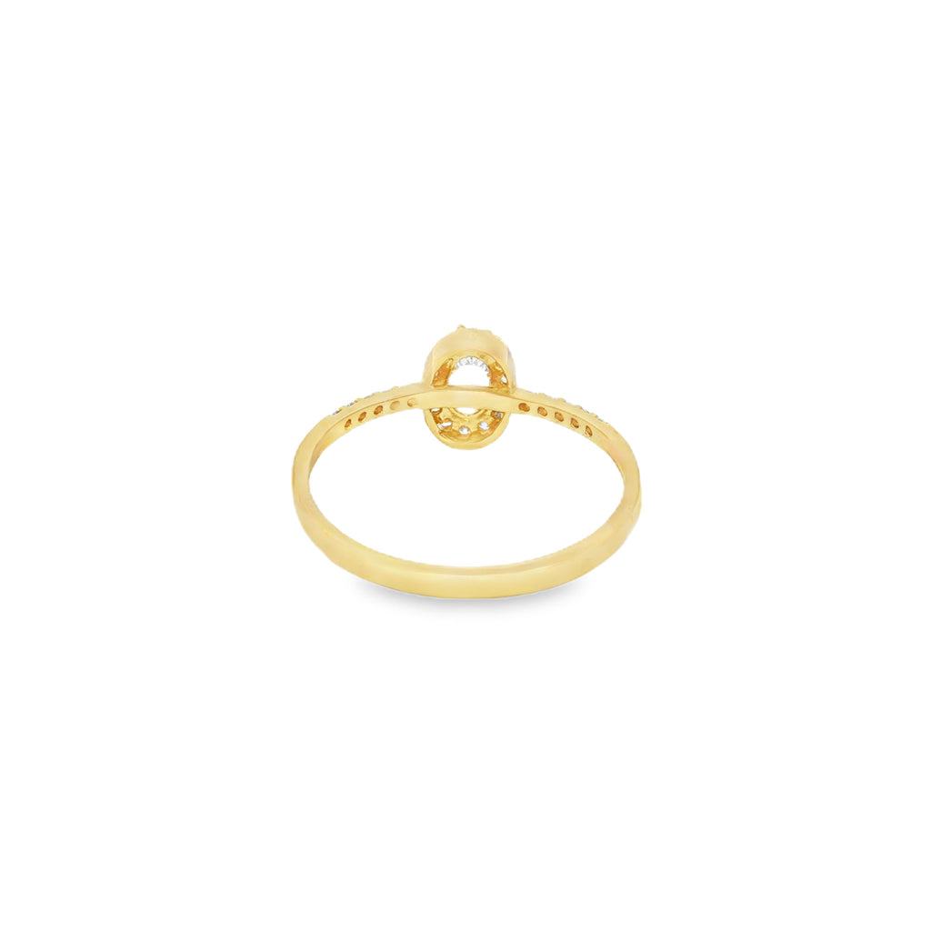 ANILLO CON ZIRCÓN OVAL