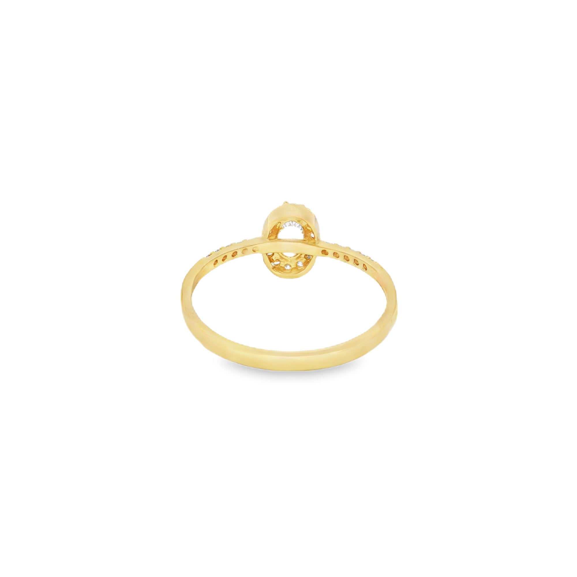 ANILLO CON ZIRCÓN OVAL