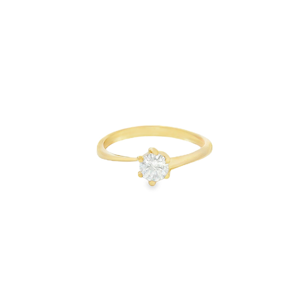ANILLO SOLITARIO CON ZIRCÓN