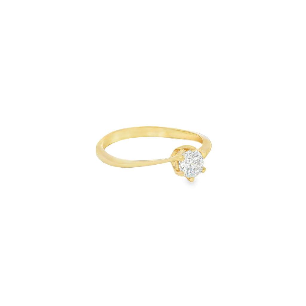 ANILLO SOLITARIO CON ZIRCÓN