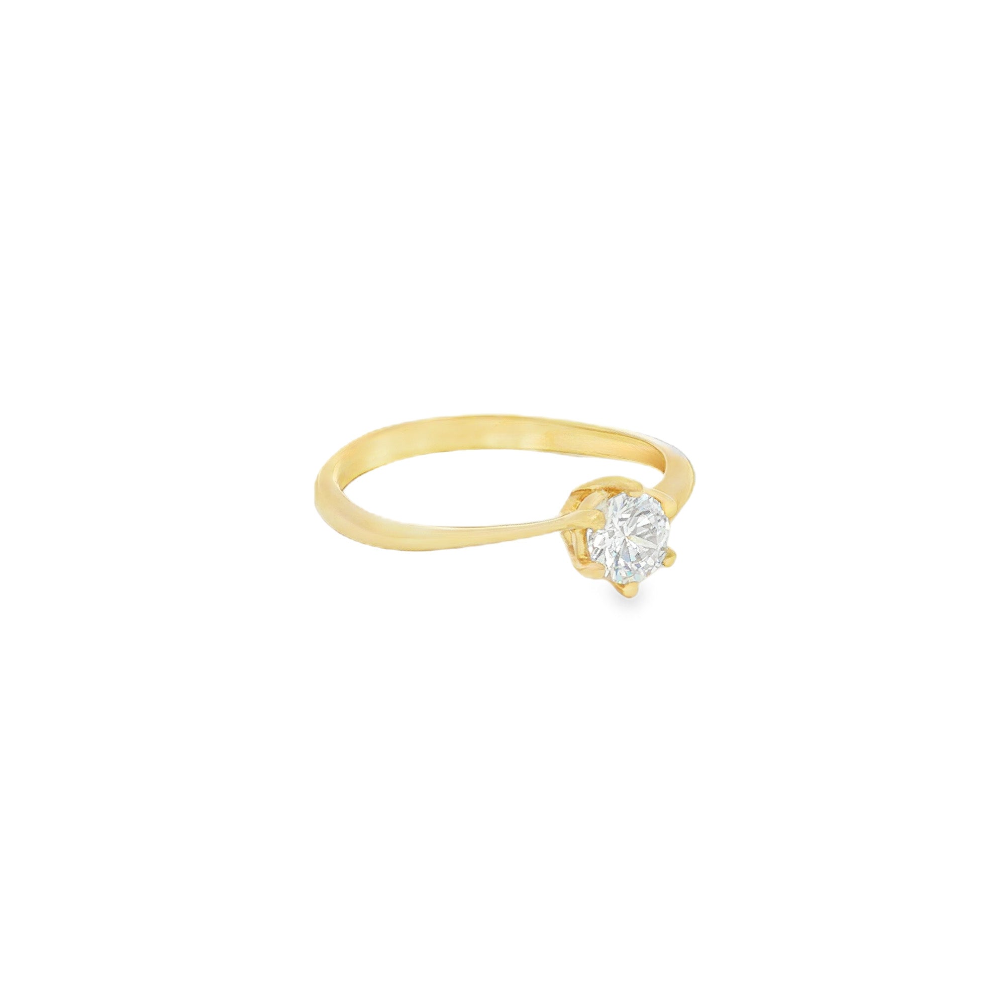 ANILLO SOLITARIO CON ZIRCÓN