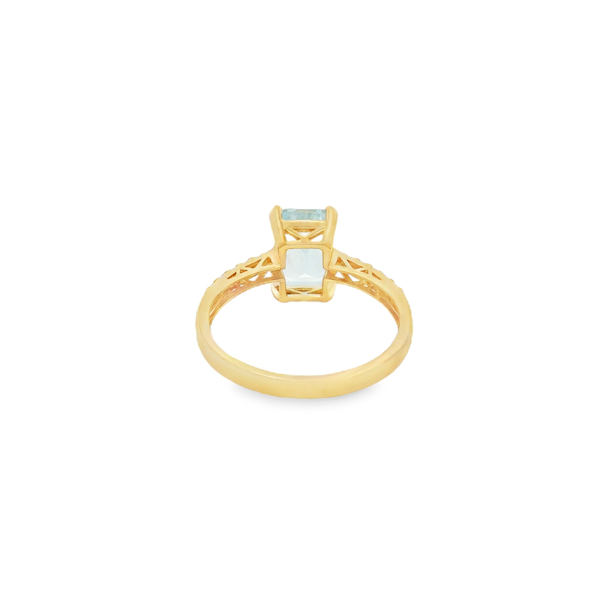 ANILLO SOLITARIO TOPACIO CON ZIRCONES