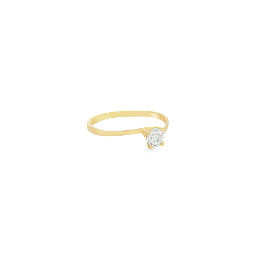 ANILLO ZIRCÓN CRUZADO