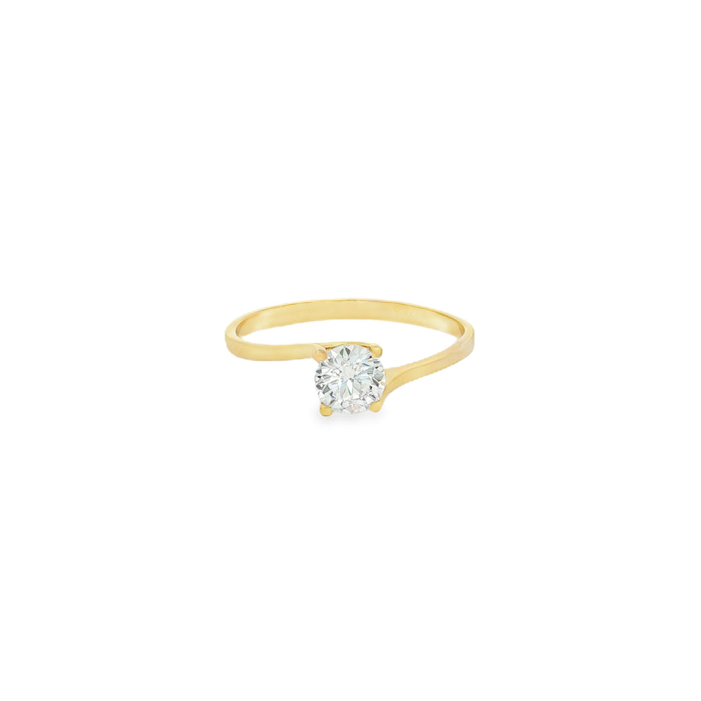ANILLO ZIRCÓN CRUZADO