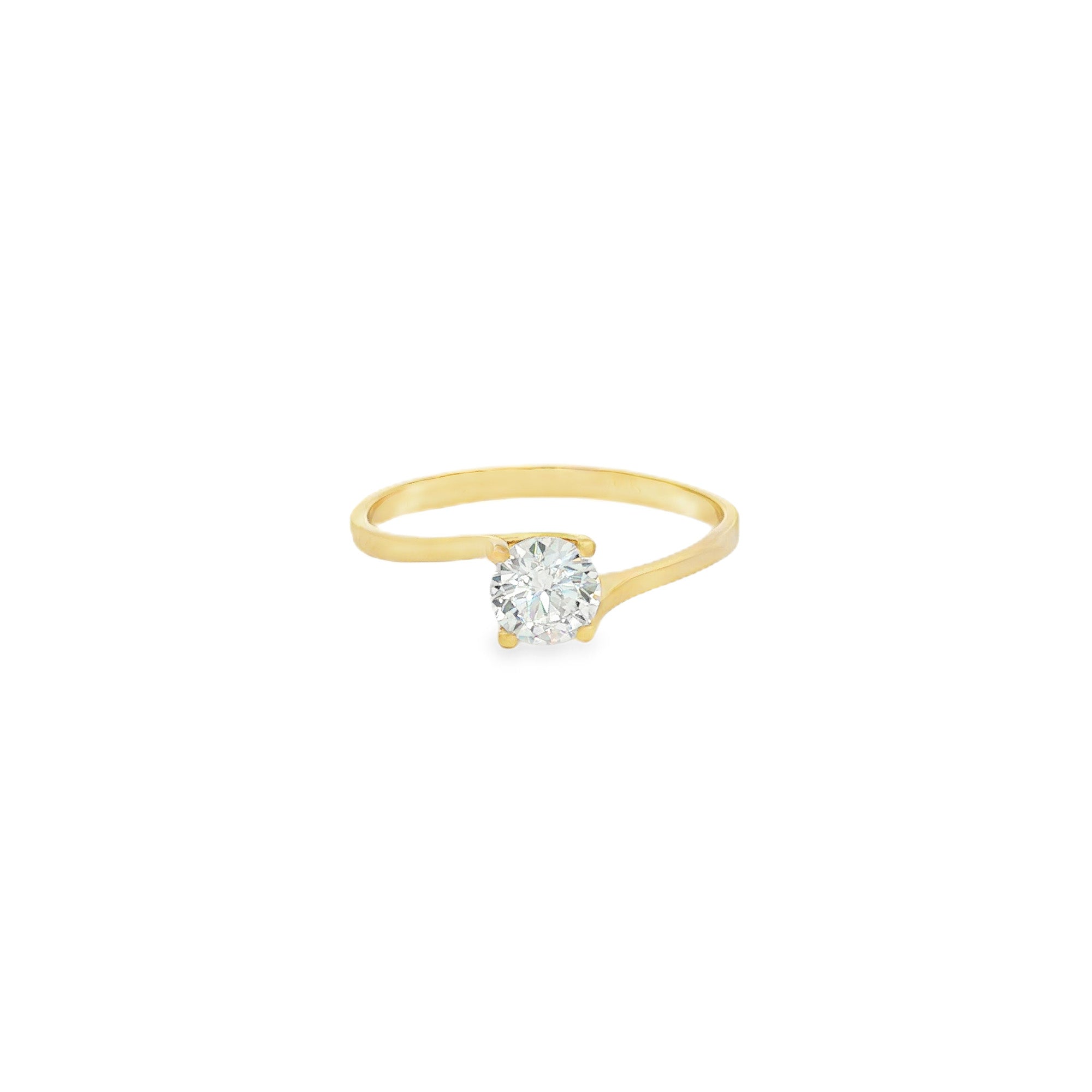 ANILLO ZIRCÓN CRUZADO