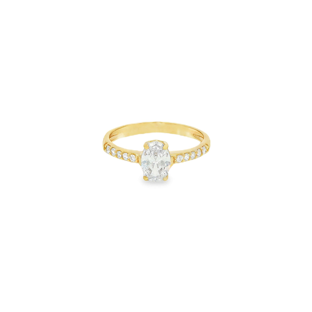 ANILLO ZIRCÓN OVAL