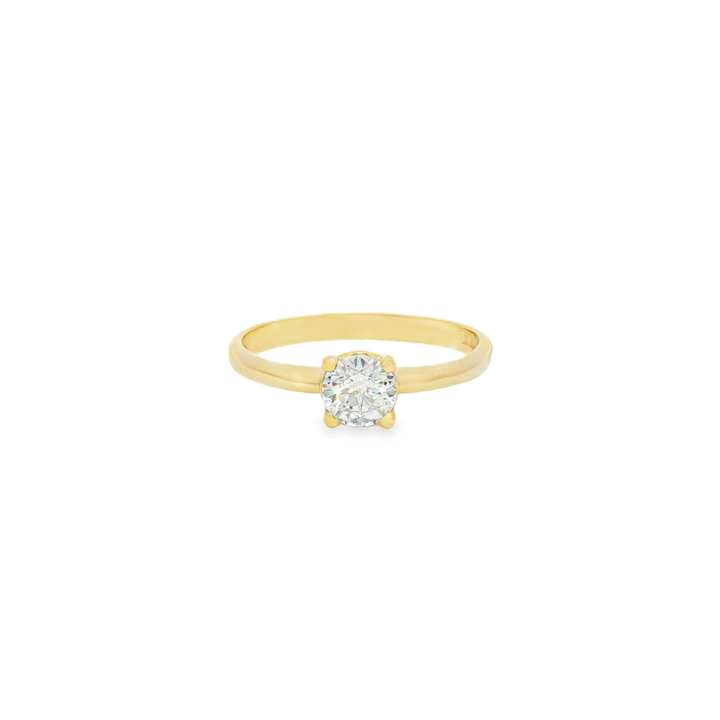 ANILLO SOLITARIO CON ZIRCÓN