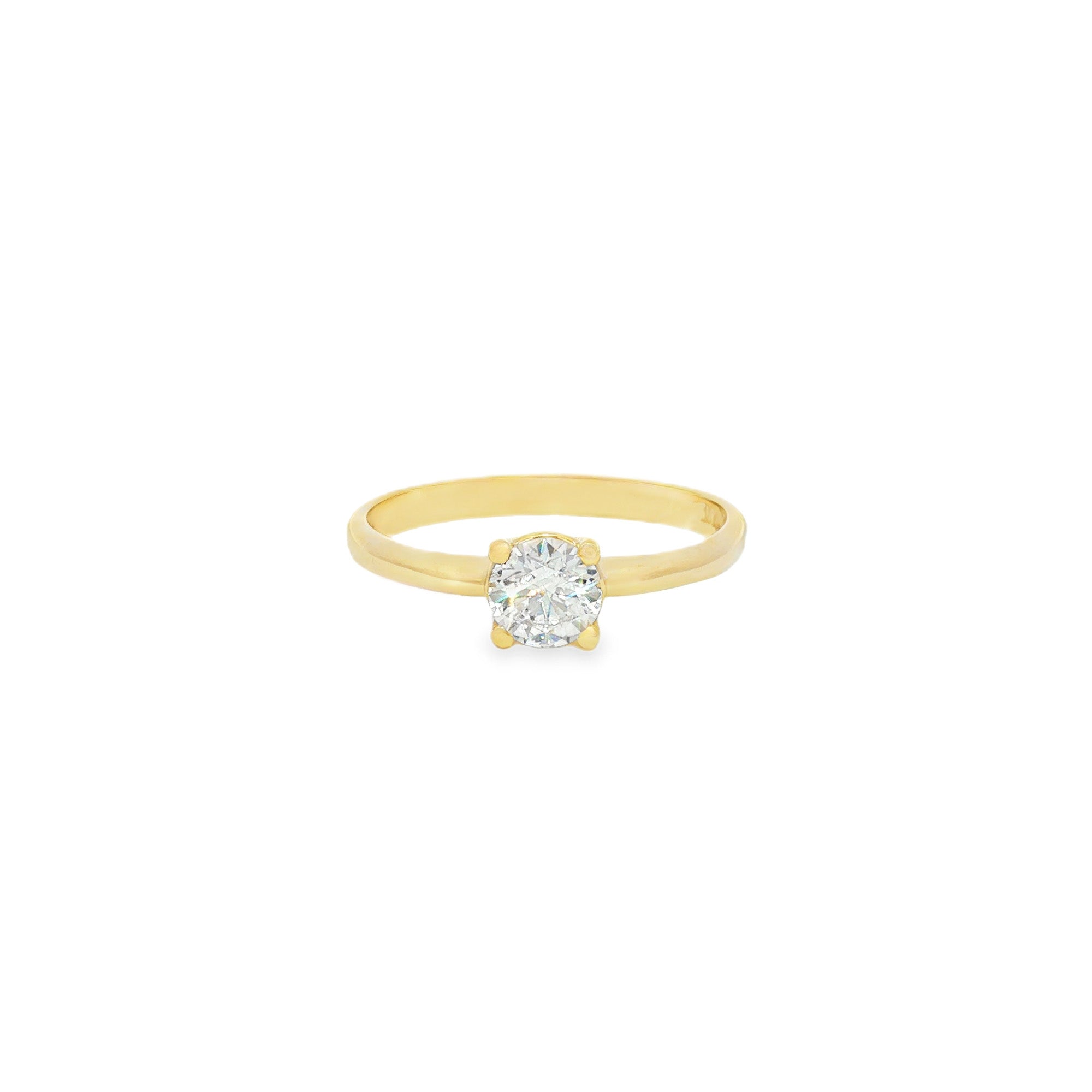 ANILLO SOLITARIO CON ZIRCÓN