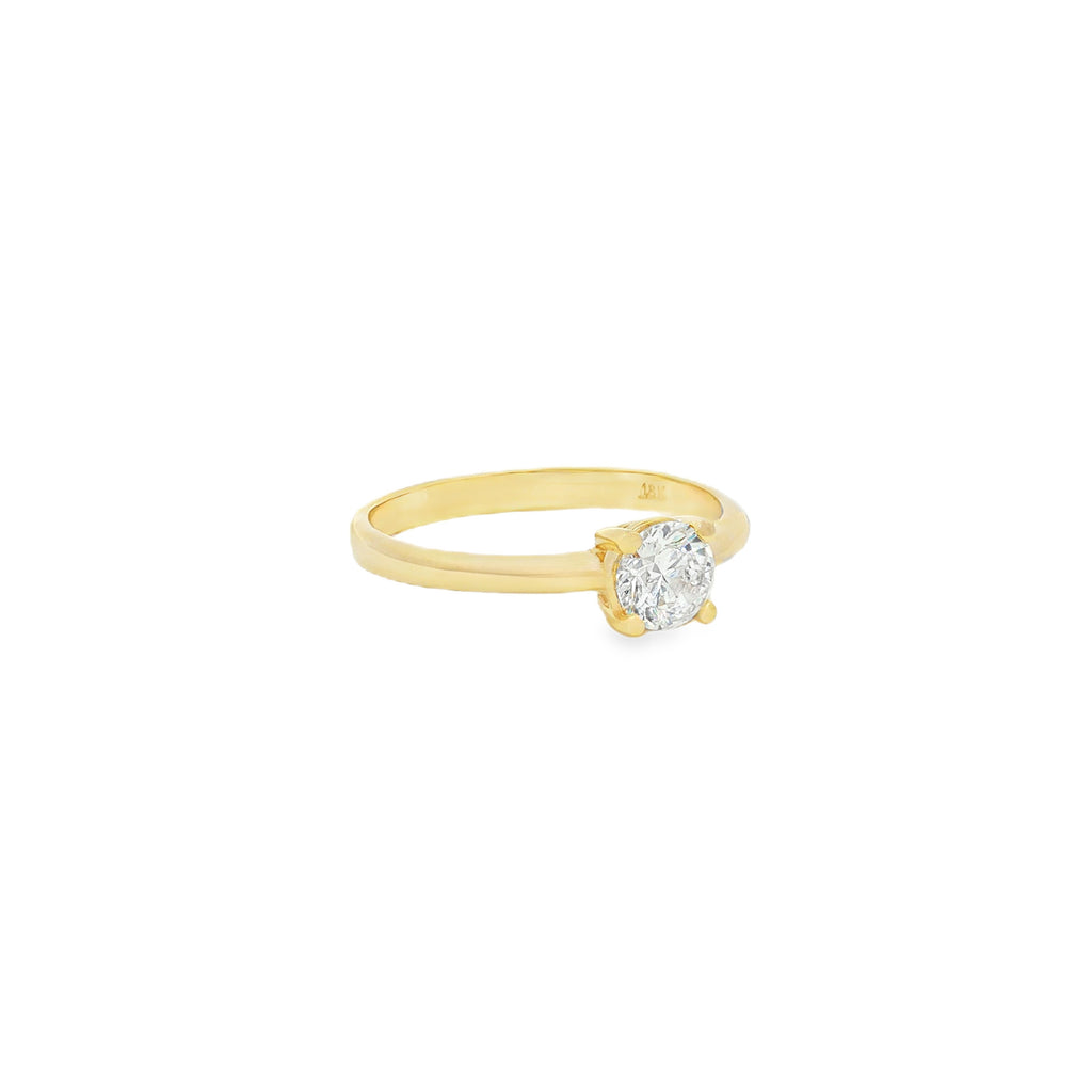 ANILLO SOLITARIO CON ZIRCÓN